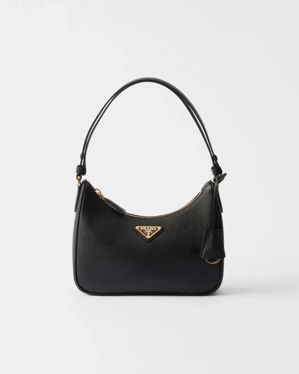 Mini Bags | Mini Bags*Prada Re-Edition Saffiano leather mini bag Black