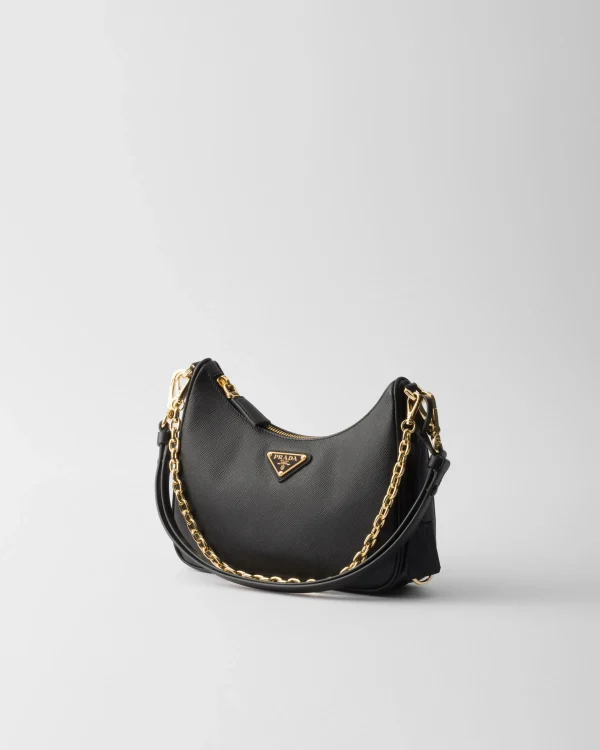 Mini Bags | Mini Bags*Prada Re-Edition Saffiano leather mini-bag Black