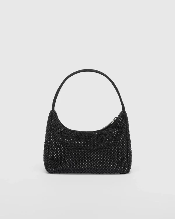 Mini Bags | Mini Bags*Prada Re-Edition Satin mini-bag with crystals Black