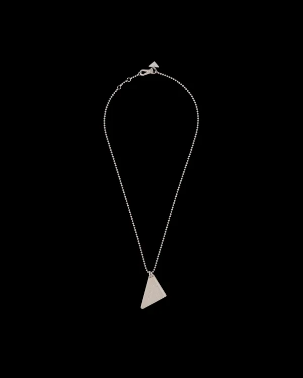 Jewels*Prada Symbole pendant necklace Silver