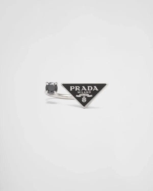 Jewels*Prada Symbole ring Black/blackdiamond