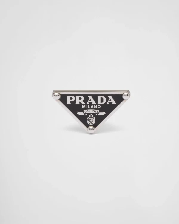 Jewels*Prada Symbole single left earring Black