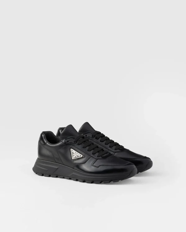 Sneakers*Prada Prax 01 leather sneakers Black