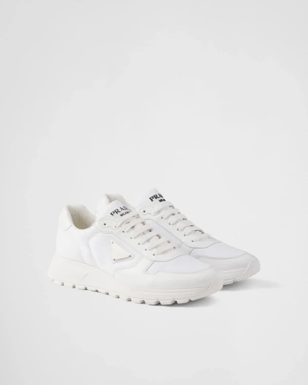 Sneakers*Prada Prax 01 Re-Nylon and brushed leather sneakers White