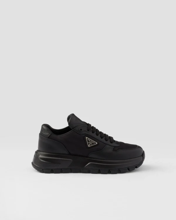 Sneakers*Prada Prax 01 Re-Nylon and leather sneakers Black