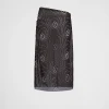 Skirts*Prada Printed georgette skirt Black