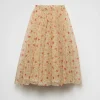 Skirts*Prada Printed nylonette midi skirt Red