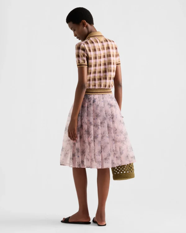 Skirts*Prada Printed nylonette skirt Pink