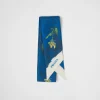 Silks And Scarves*Prada Printed silk twill scarf Bluette