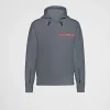 Men's Collection*Prada Recycled double jersey hoodie Irongray