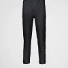 Men's Collection*Prada Recycled double jersey pants Black