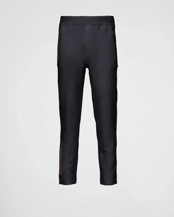 Men's Collection*Prada Recycled double jersey pants Black