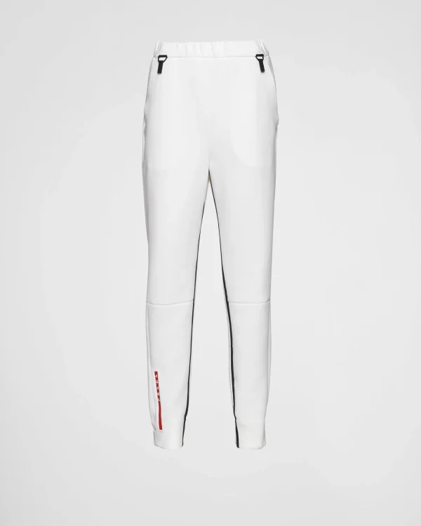 Women's Collection*Prada Recycled double jersey pants White