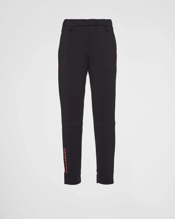 Women's Collection*Prada Recycled double jersey pants Black