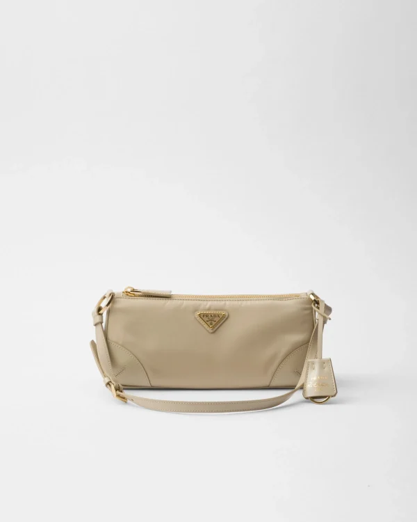 Mini Bags | Mini Bags*Prada Re-Edition 2002 Re-Nylon and brushed leather shoulder bag Desertbeige