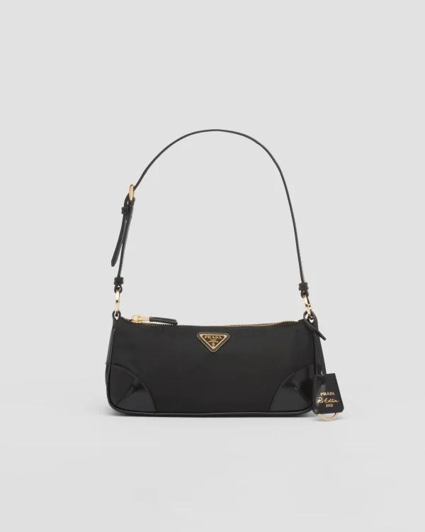 Mini Bags | Mini Bags*Prada Re-Edition 2002 Re-Nylon and brushed leather shoulder bag Black