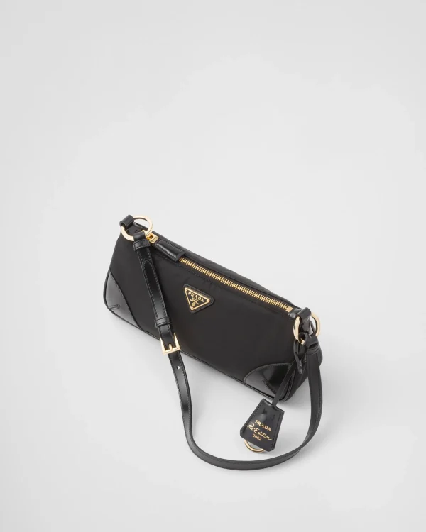 Mini Bags | Mini Bags*Prada Re-Edition 2002 Re-Nylon and brushed leather shoulder bag Black