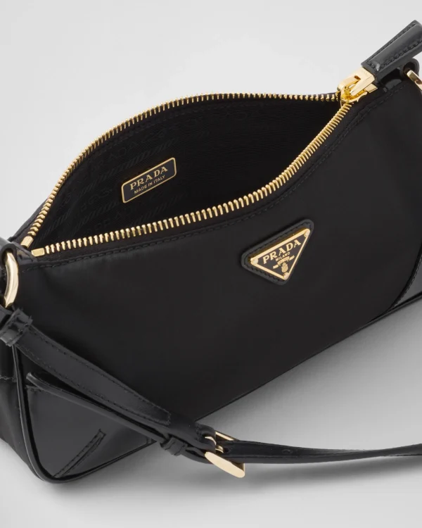 Mini Bags | Mini Bags*Prada Re-Edition 2002 Re-Nylon and brushed leather shoulder bag Black