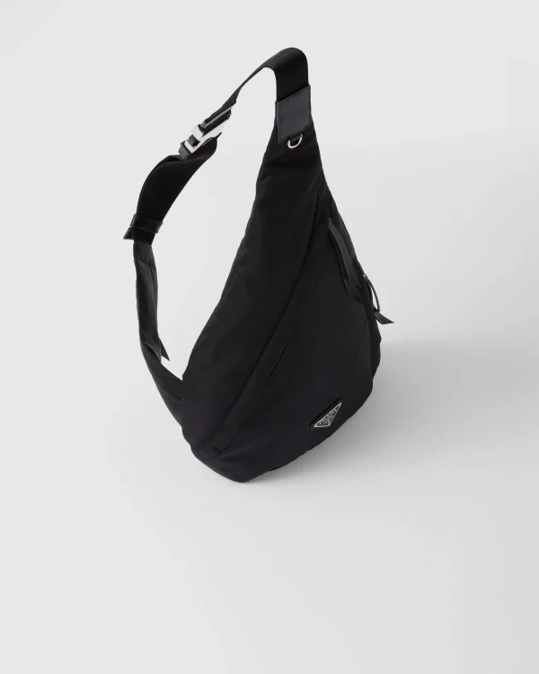 Backpacks And Belt Bags*Prada Re-Nylon and leather backpack Black