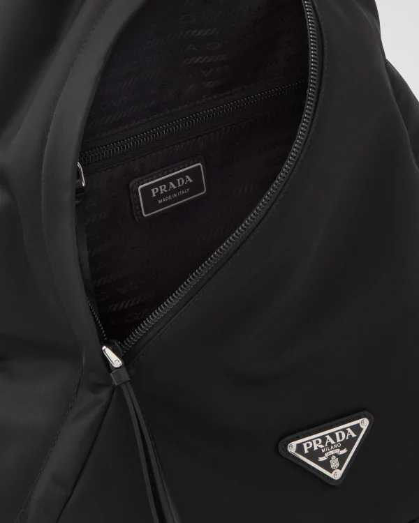 Backpacks And Belt Bags*Prada Re-Nylon and leather backpack Black