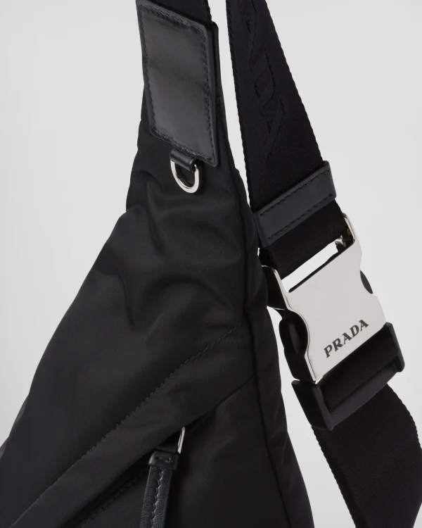 Backpacks And Belt Bags*Prada Re-Nylon and leather backpack Black