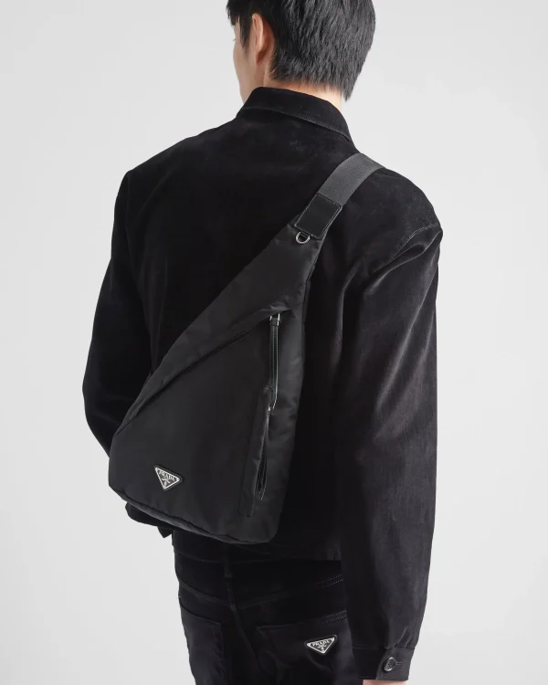 Backpacks And Belt Bags*Prada Re-Nylon and leather backpack Black