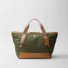 Travel Bags | Travel Bags*Prada Re-Nylon and leather duffel bag Military/caramel