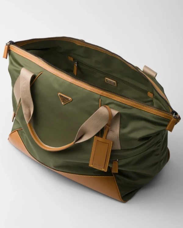 Travel Bags | Travel Bags*Prada Re-Nylon and leather duffel bag Military/caramel