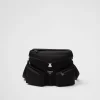 Messenger Bags*Prada Re-Nylon and leather shoulder bag Black