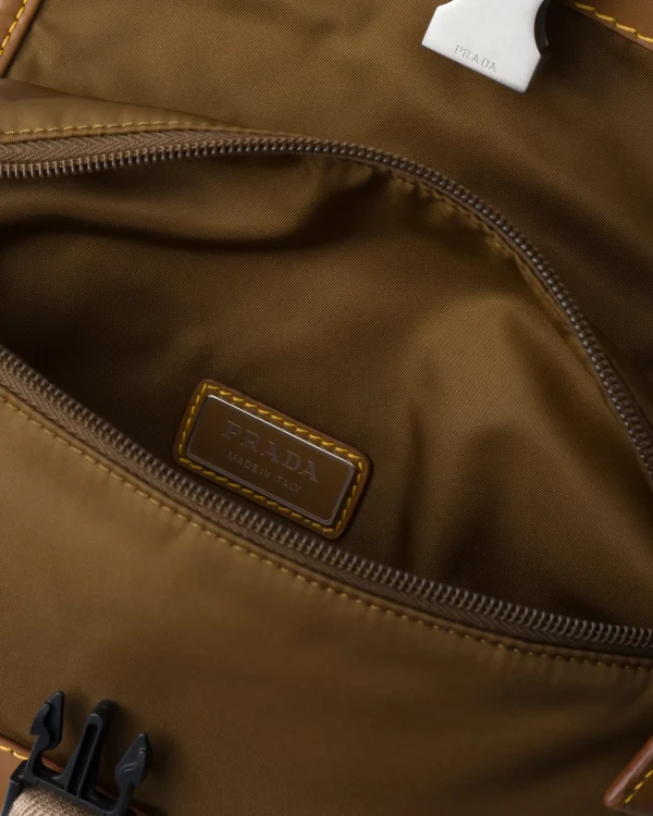 Backpacks And Belt Bags | Messenger Bags*Prada Re-Nylon and leather shoulder bag Corkbeige