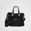 Pet Accessories*Prada Re-Nylon and Saffiano leather pet bag Black