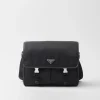 Messenger Bags*Prada Re-Nylon and Saffiano leather shoulder bag Black