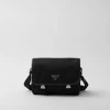 Messenger Bags*Prada Re-Nylon and Saffiano leather shoulder bag Black