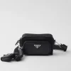 Messenger Bags*Prada Re-Nylon and Saffiano leather shoulder bag Black