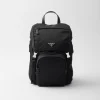 Backpacks And Belt Bags | Backpacks And Belt Bags*Prada Re-Nylon and Saffiano leather backpack Black