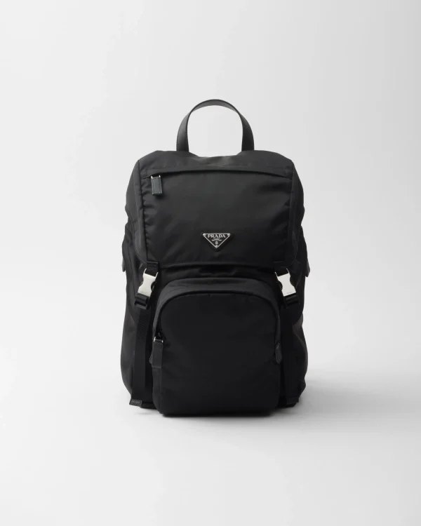 Backpacks And Belt Bags | Backpacks And Belt Bags*Prada Re-Nylon and Saffiano leather backpack Black