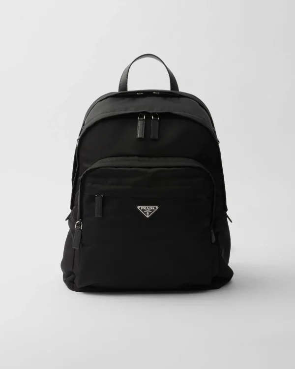 Backpacks And Belt Bags | Backpacks And Belt Bags*Prada Re-Nylon and Saffiano leather backpack Black