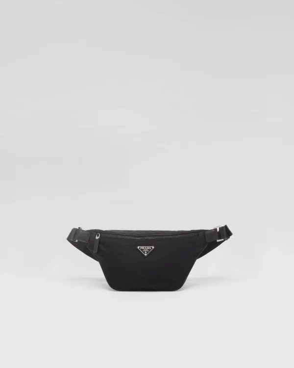 Backpacks And Belt Bags*Prada Re-Nylon and Saffiano leather belt bag Black