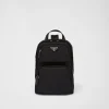 Backpacks And Belt Bags*Prada Re-Nylon and Saffiano leather backpack Black