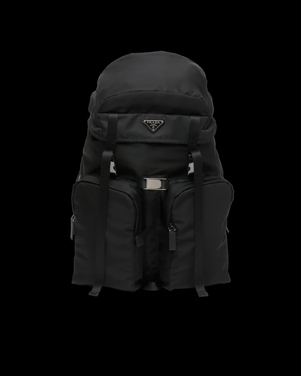 Backpacks And Belt Bags*Prada Re-Nylon and Saffiano leather backpack Black