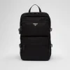 Backpacks And Belt Bags | Backpacks And Belt Bags*Prada Re-Nylon and Saffiano leather backpack Black