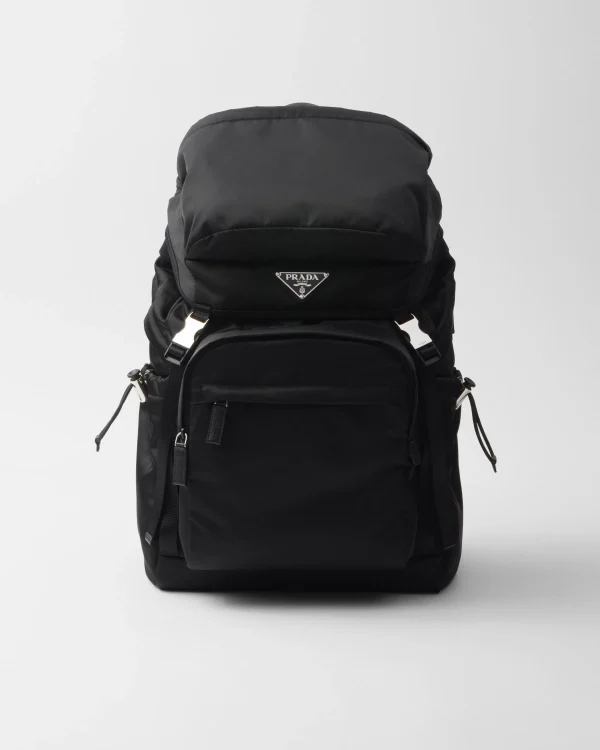 Backpacks And Belt Bags | Backpacks And Belt Bags*Prada Re-Nylon and Saffiano leather backpack Black