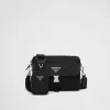 Messenger Bags*Prada Re-Nylon and Saffiano leather shoulder bag Black