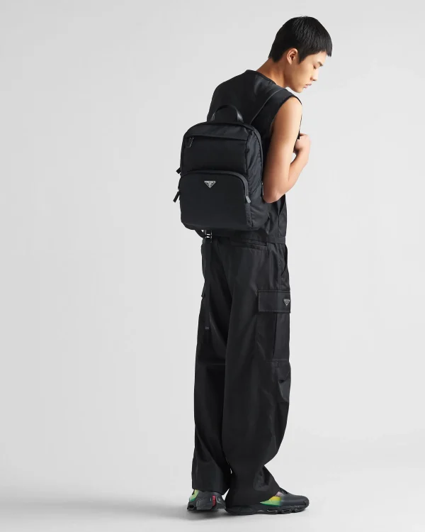 Backpacks And Belt Bags | Backpacks And Belt Bags*Prada Re-Nylon and Saffiano leather backpack Black