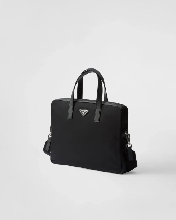 Briefcases | Briefcases*Prada Re-Nylon and Saffiano leather briefcase Black