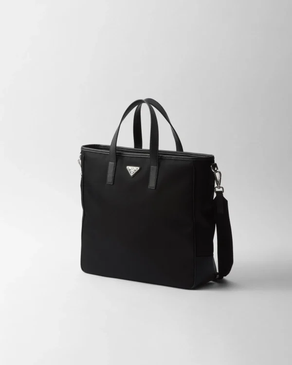 Briefcases | Totes*Prada Re-Nylon and Saffiano leather tote bag Black