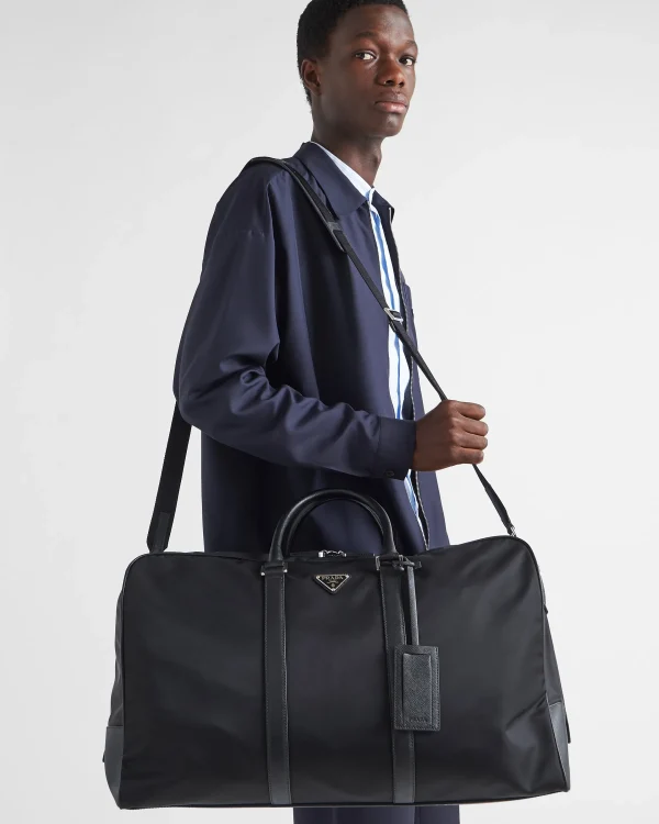 Travel Bags | Travel Bags*Prada Re-Nylon and Saffiano leather duffle bag Black