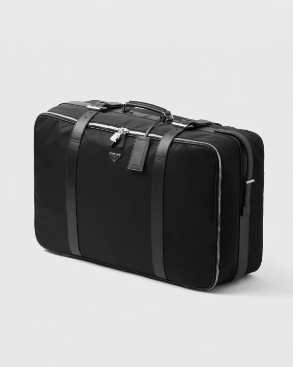 Luggage And Carry On | Travel Bags*Prada Re-Nylon and Saffiano leather suitcase Black