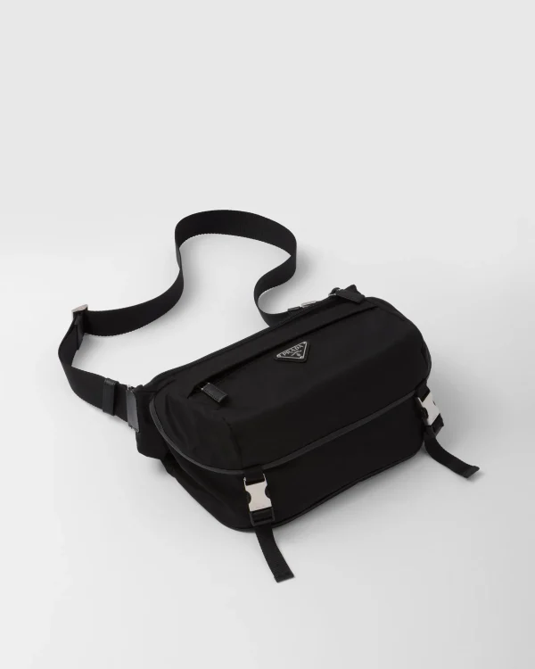 Messenger Bags*Prada Re-Nylon and Saffiano leather shoulder bag Black