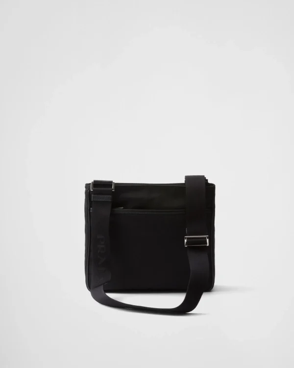 Messenger Bags*Prada Re-Nylon and Saffiano leather shoulder bag Black